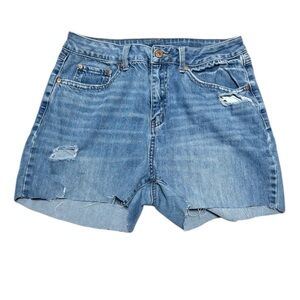 Rewash Women’s Distressed Blue Jean Shorts